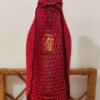 Rękaw ochronny papierowy honeycomb czerwony 45 cm do pakowania butelek szklanych