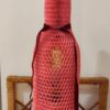Rękaw ochronny papierowy honeycomb różowy 45 cm do pakowania butelek szklanych