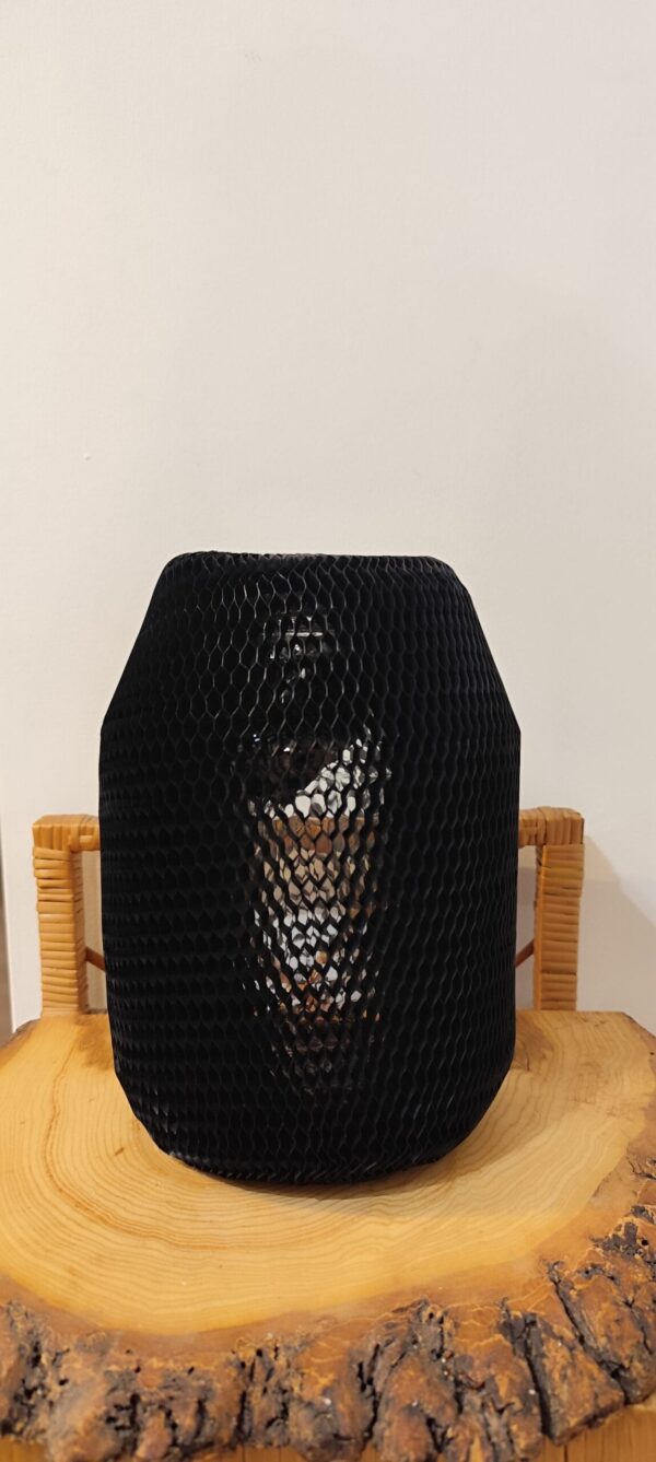 Rękaw papierowy honeycomb czarny Ø25 cm 80 g/m²