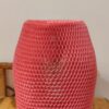 Rękaw papierowy honeycomb różowy do pakowania dużych butelek i słoików
