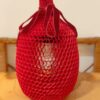 Rękaw papierowy honeycomb czerwonydo pakowania świec i słoików