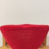 Rękaw papierowy honeycomb czerwony do pakowania dużych butelek i słoików
