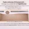 Papier ochronny 3D honeycomb rozciągany do 120 cm – ekologiczny zamiennik folii bąbelkowej